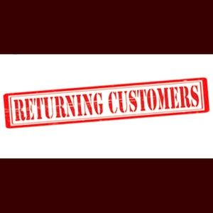 20% off Returning customers!!